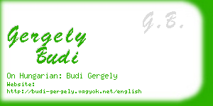 gergely budi business card